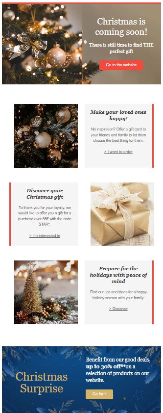 Newsletter template Christmas