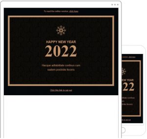 New Year wishes email template